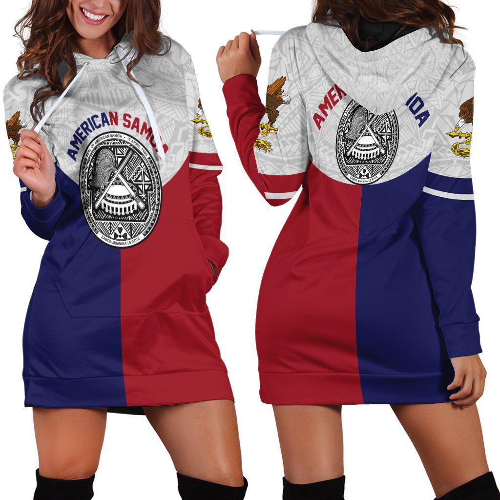 AMERICAN SAMOA FLAG SPORT HOODIE Hoodie Dress