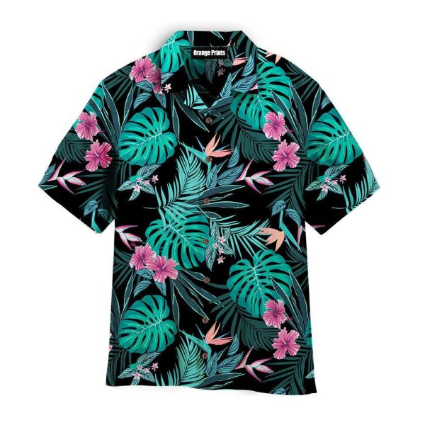 Palm Leaves Tropical Seamless Pattern Hawaii Shirt For Men Women Ha84249