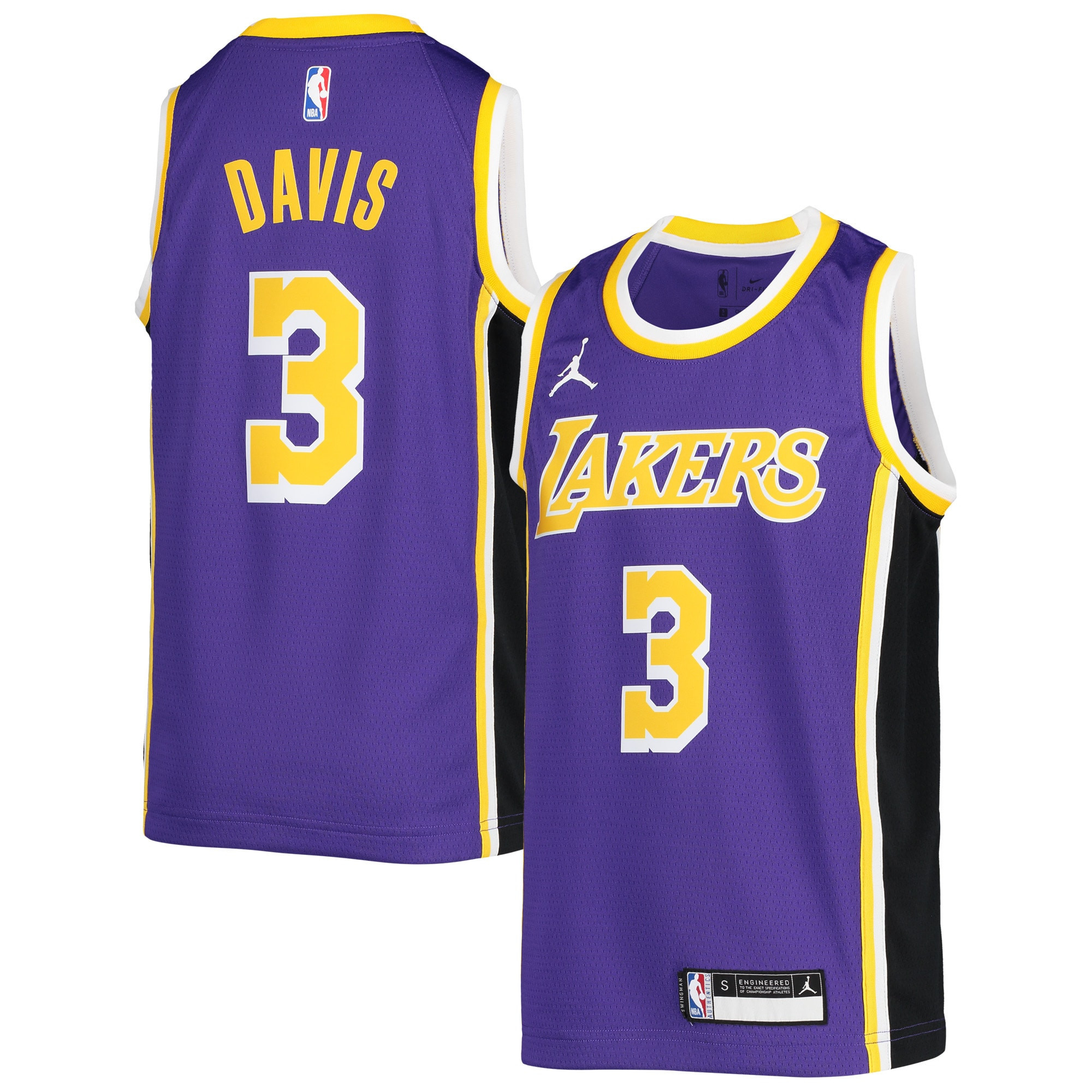 Anthony Davis Los Angeles Lakers Jordan Brand 2020/21 Swingman Jersey – Statement Edition – Purple NBA