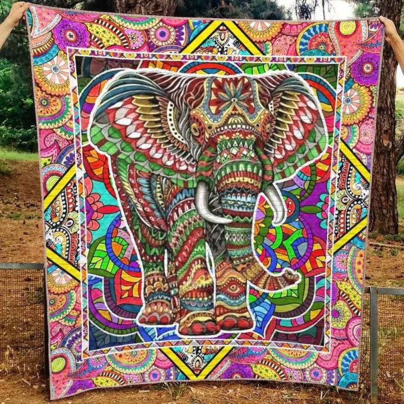 Elephant Ver3 Blanket TH1507 Quilt