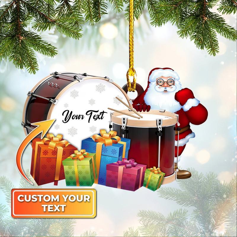 Drum Custom Name Shaped Ornament