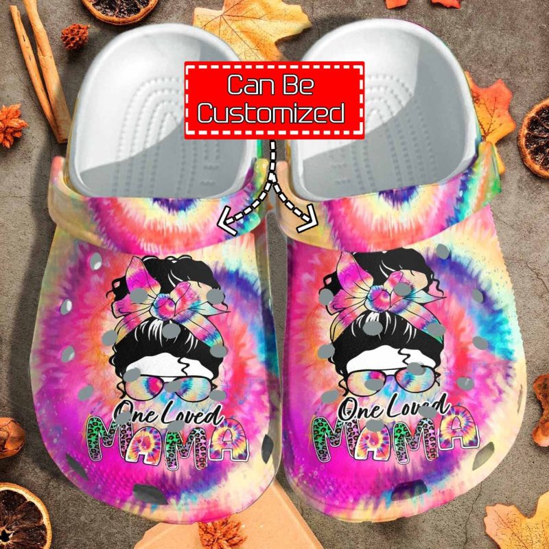 Custom Personalized One Loved Mama Clog Shoes