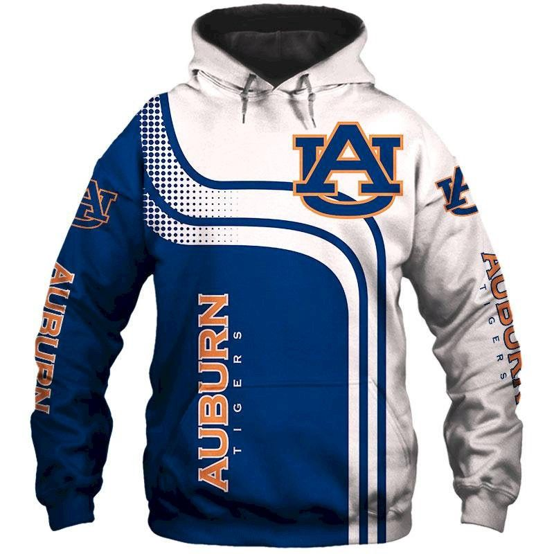 Auburn Tigers Hoodies 3D Pullover Zip Up Hoodie