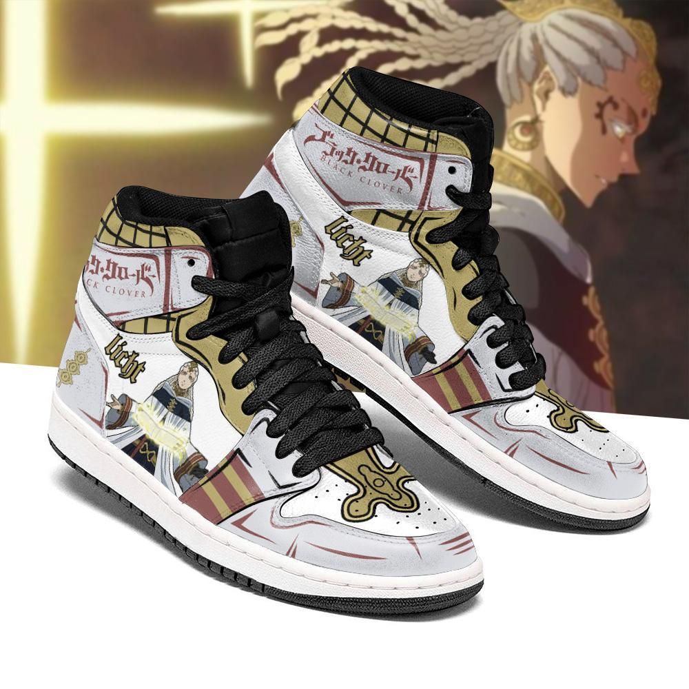 Third Eye Patolli Licht Black Clover Anime Air Jordan Shoes Sport Sneakers