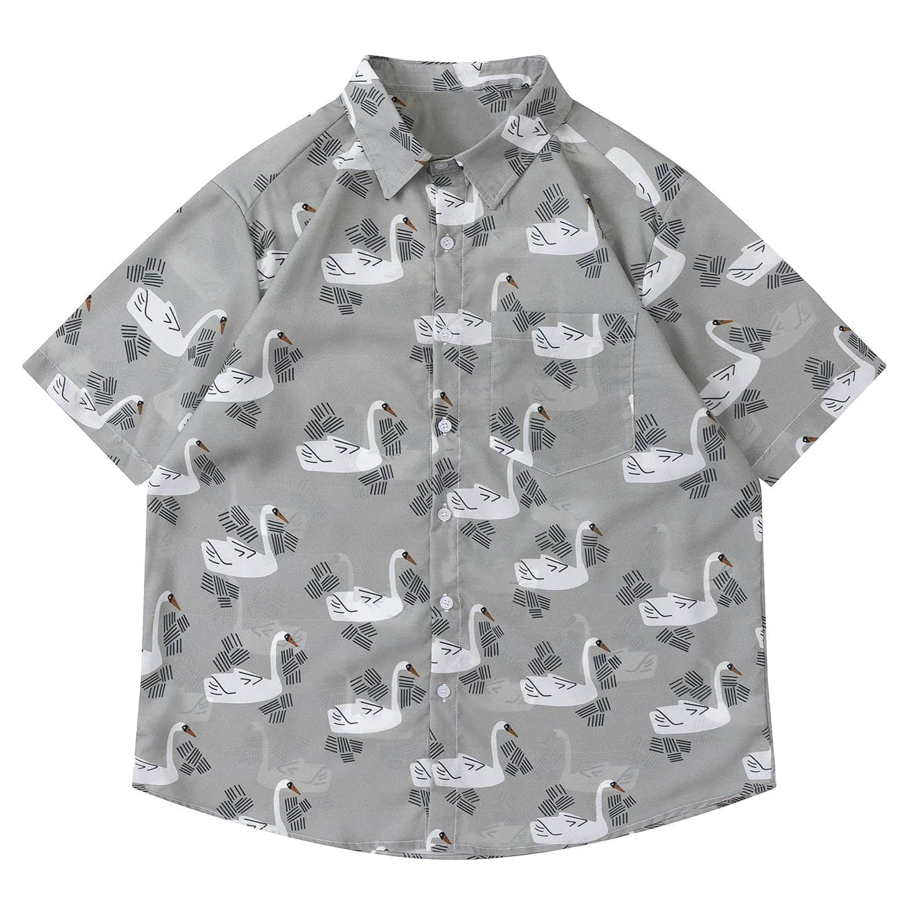 Talishko™ – Swimming Goose Short Sleeve Shirt