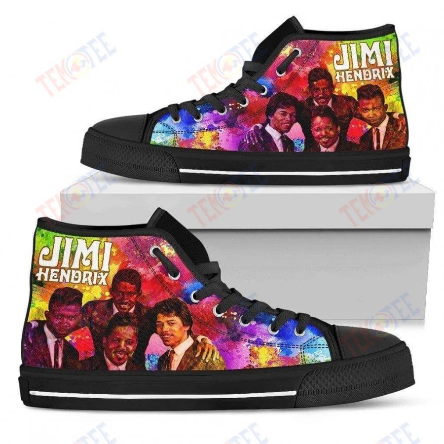 Mens Womens Jimi Hendrix High Top Canvas Shoes Nice And Comfortable TMT264