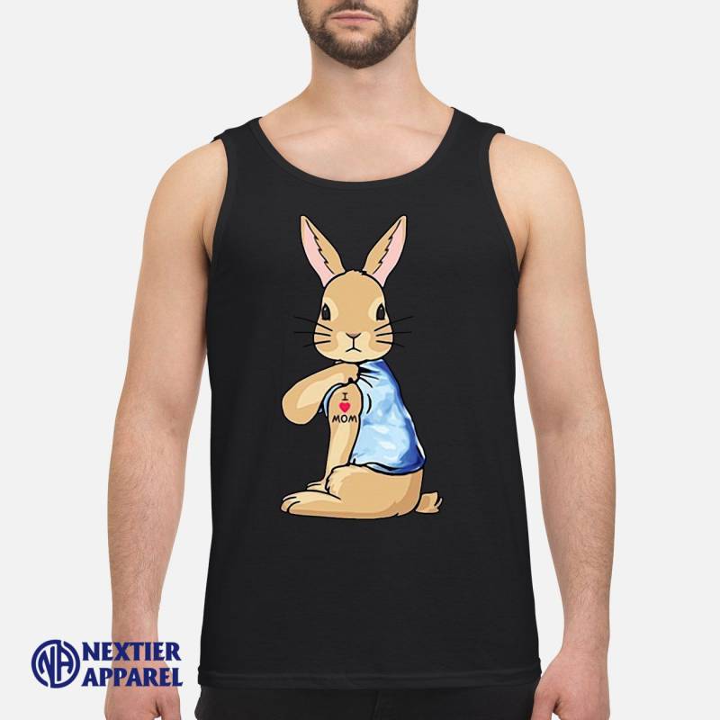 Rabbit Tattoo I Love Mom Hoodie Men’s Tank Top