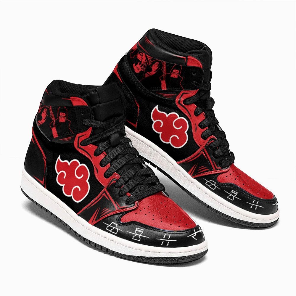 Akatsuki Jd Sneakers Custom Hidden Village Symbols Custom Anime Naruto Shoes