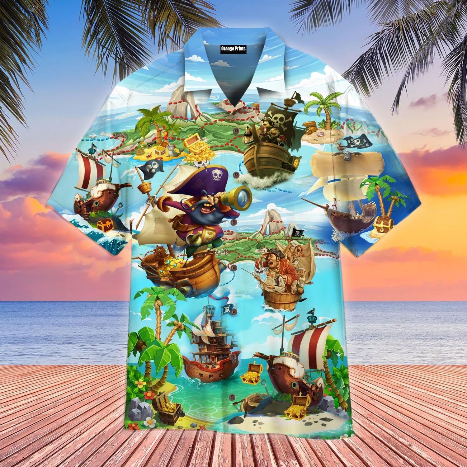 Pirate Time Of Treasure Hawaii Shirt For Men Women Ha74917