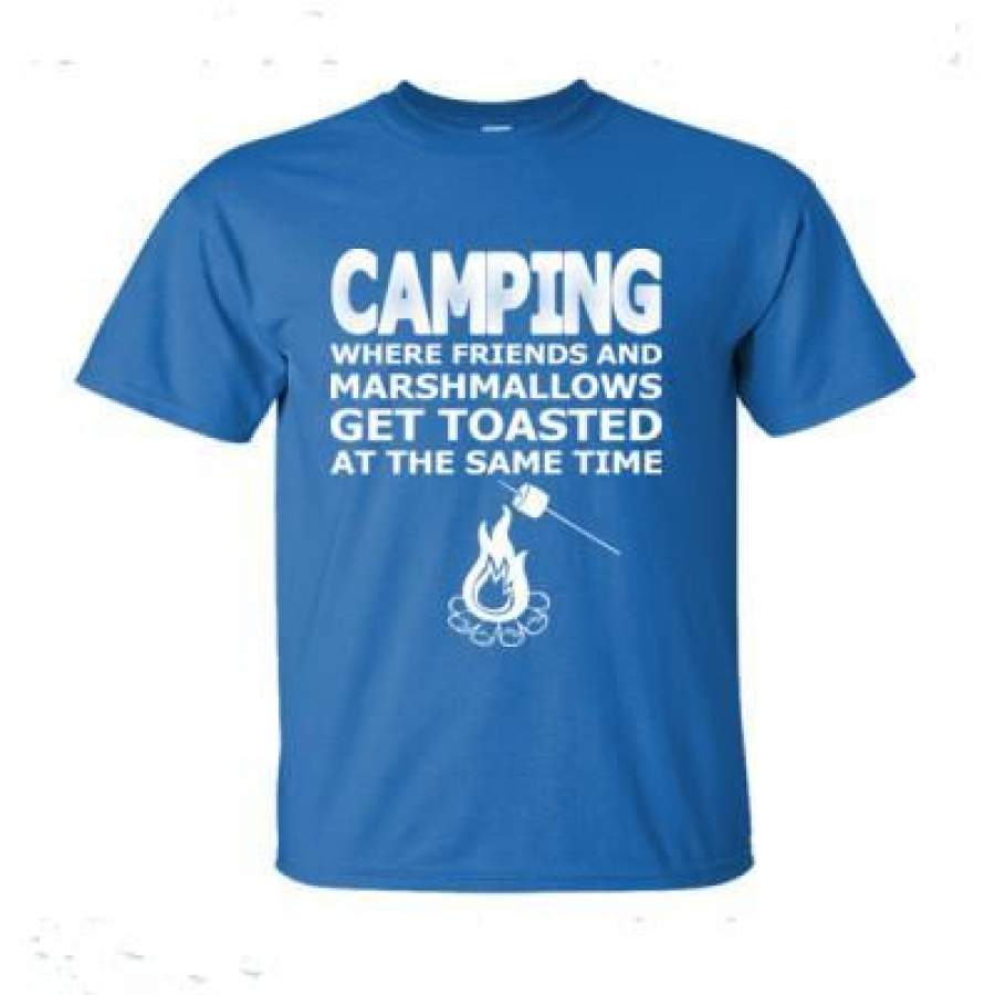 AGR Campfire Where Friends N Marshmallows Get Toasted Same Time – Ultra-Cotton T-Shirt