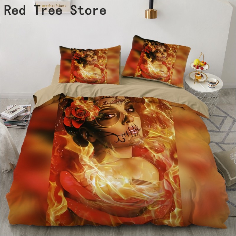 3D Print Witch Design Duvet Cover Set Queen King Double Bed 200*200 Comforter S Couple Bedding Set Home Decor High Quality