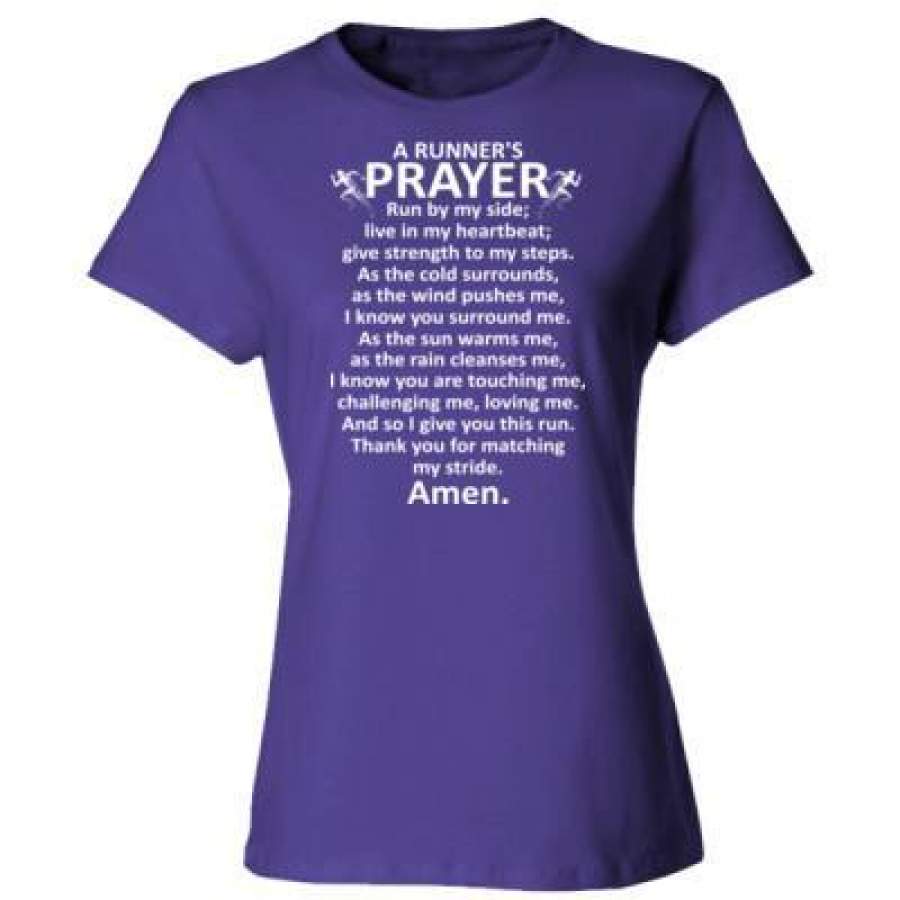 AGR A Runners Prayer – Ladies’ Cotton T-Shirt