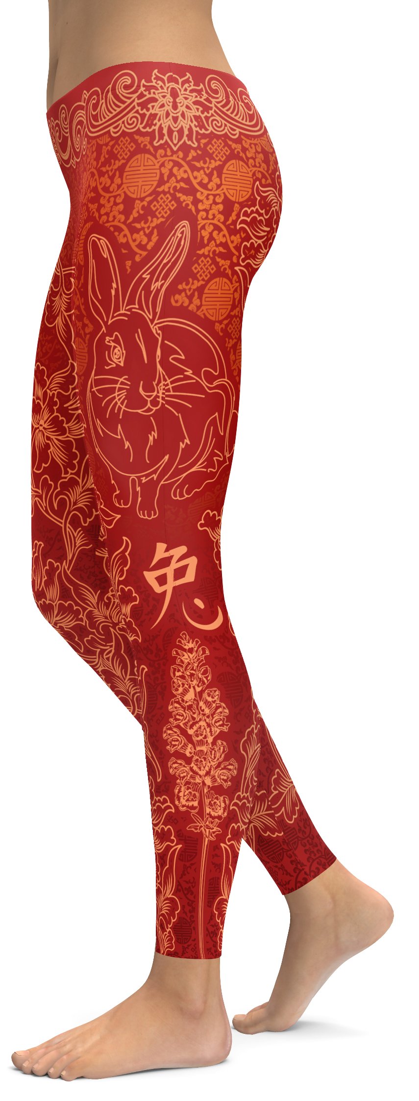 Chinese Zodiac Rabbit Leggings