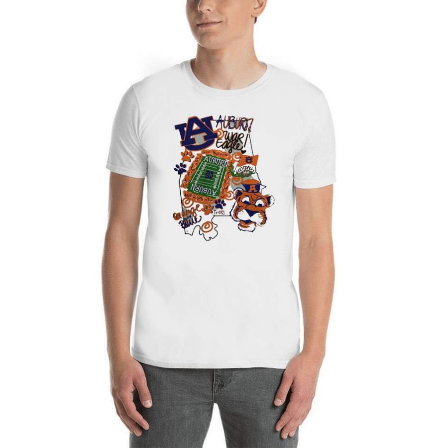 Auburn Tigers War Eagle Orange and blue shirt By Vevotee Store