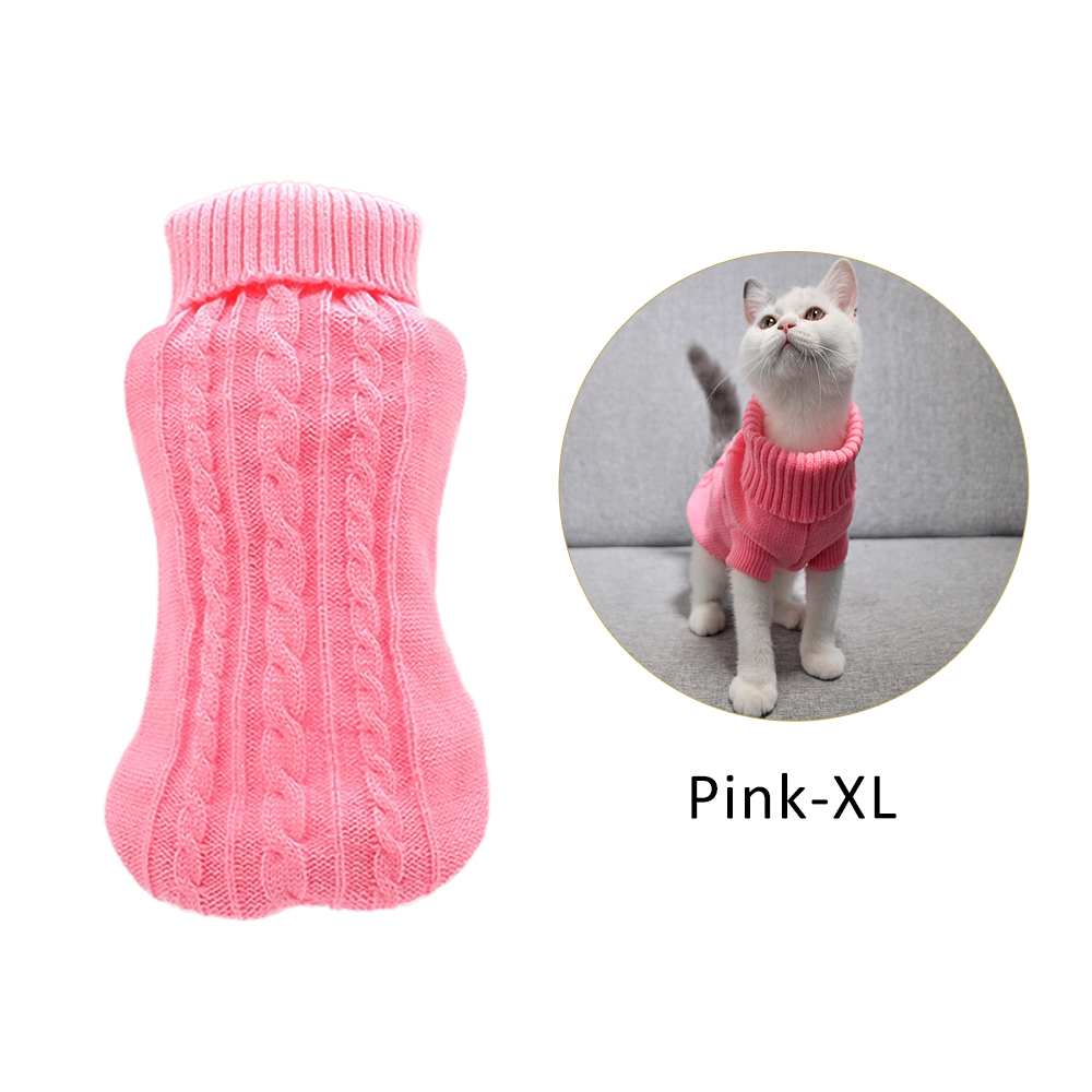 Cat Sweater Winter Warm Cotton Cat Clothes Knit Puppy Sweater Kitten Cloth Cat Vest For Small Cats Dogs Chihuahua Pet Products alx