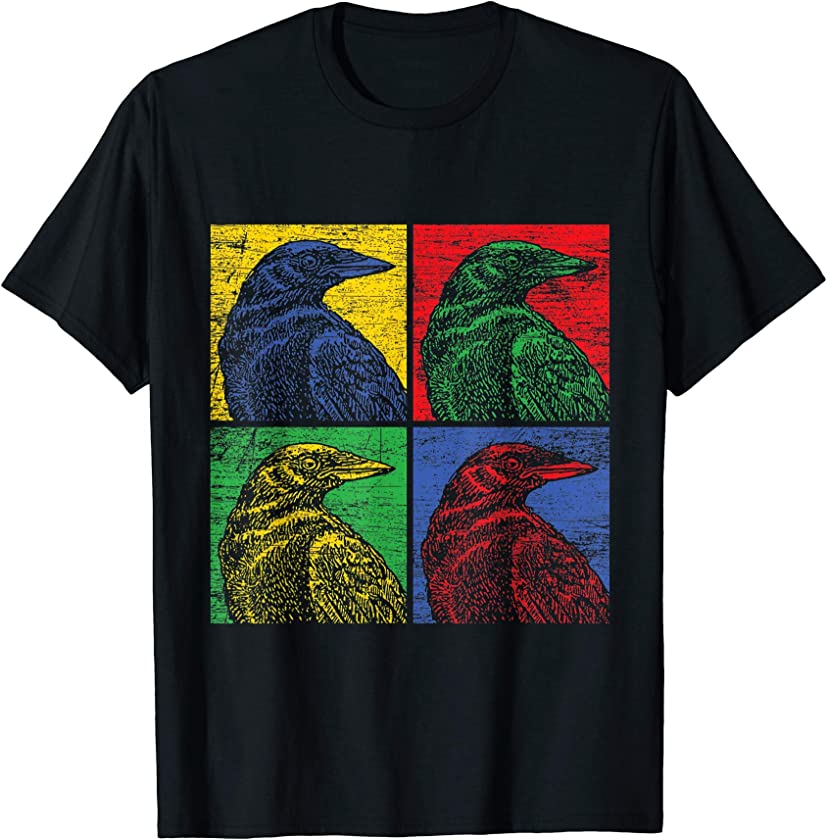 Vintage Raven Bird Lover T-Shirt