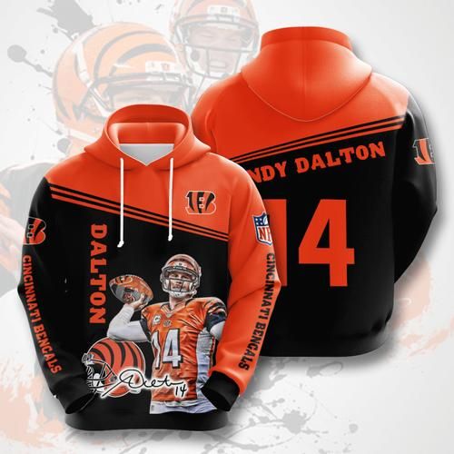 Amazon Sports Team Andy Dalton Cincinnati Bengals No430 Hoodie 3D Size S To 5Xl