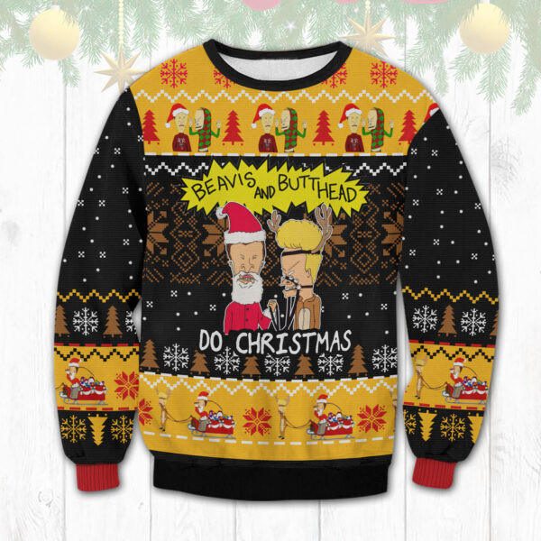 Beavis And Butthead Christmas Ugly Sweater Bb1909Dhn9Kd