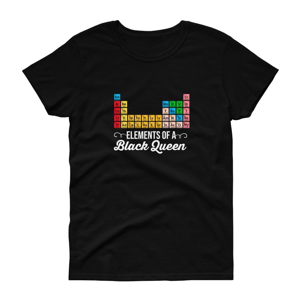 Elements Of Aa Black Queen – Women’S Short Sleeve T-Shirt