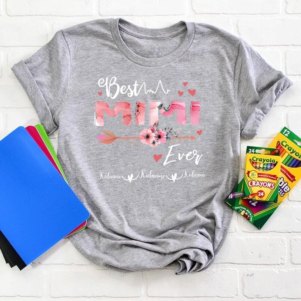 Best Mimi Ever Personalized Tshirt