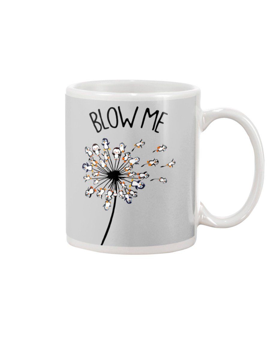 Blow Me Dandelion Genguin Gift For Penguin Lovers Mug