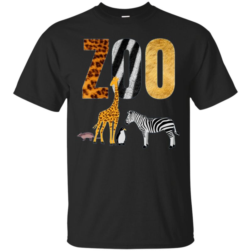 Zoo T-Shirt For Kids. Wild Tiger Lion Zebra Pinguin Jersey