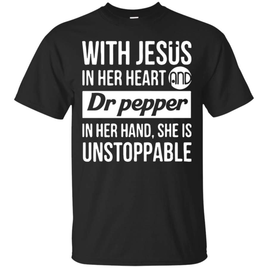 AGR With Jesus In Her Heart And Dr Pepper In Her Hand T-Shirt