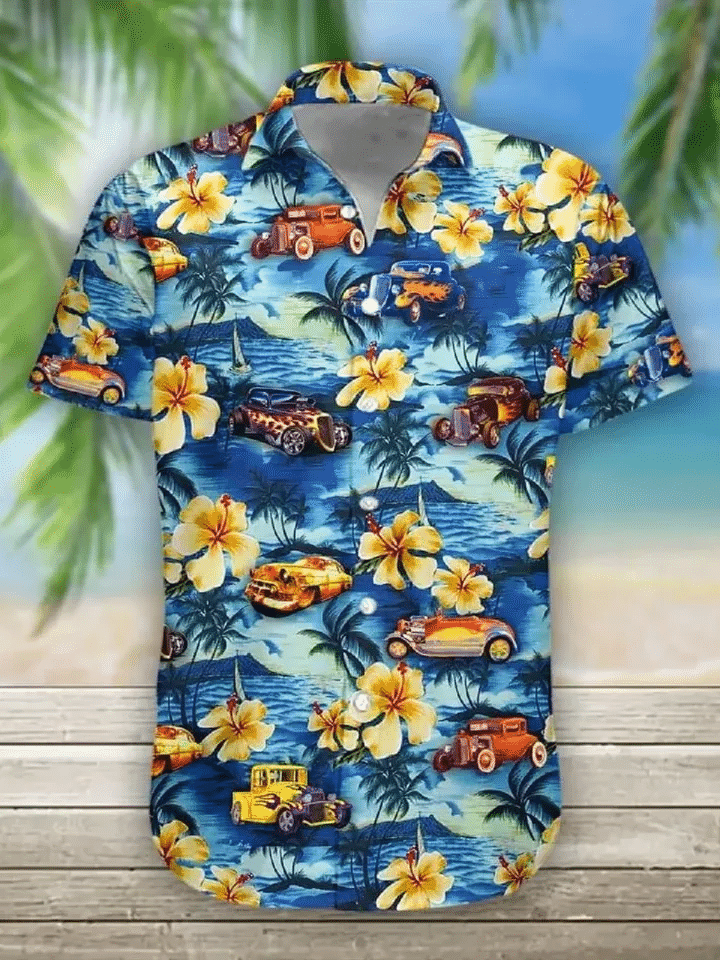 Cars In Hawaiian Shirt Unisex Adult Ha94533