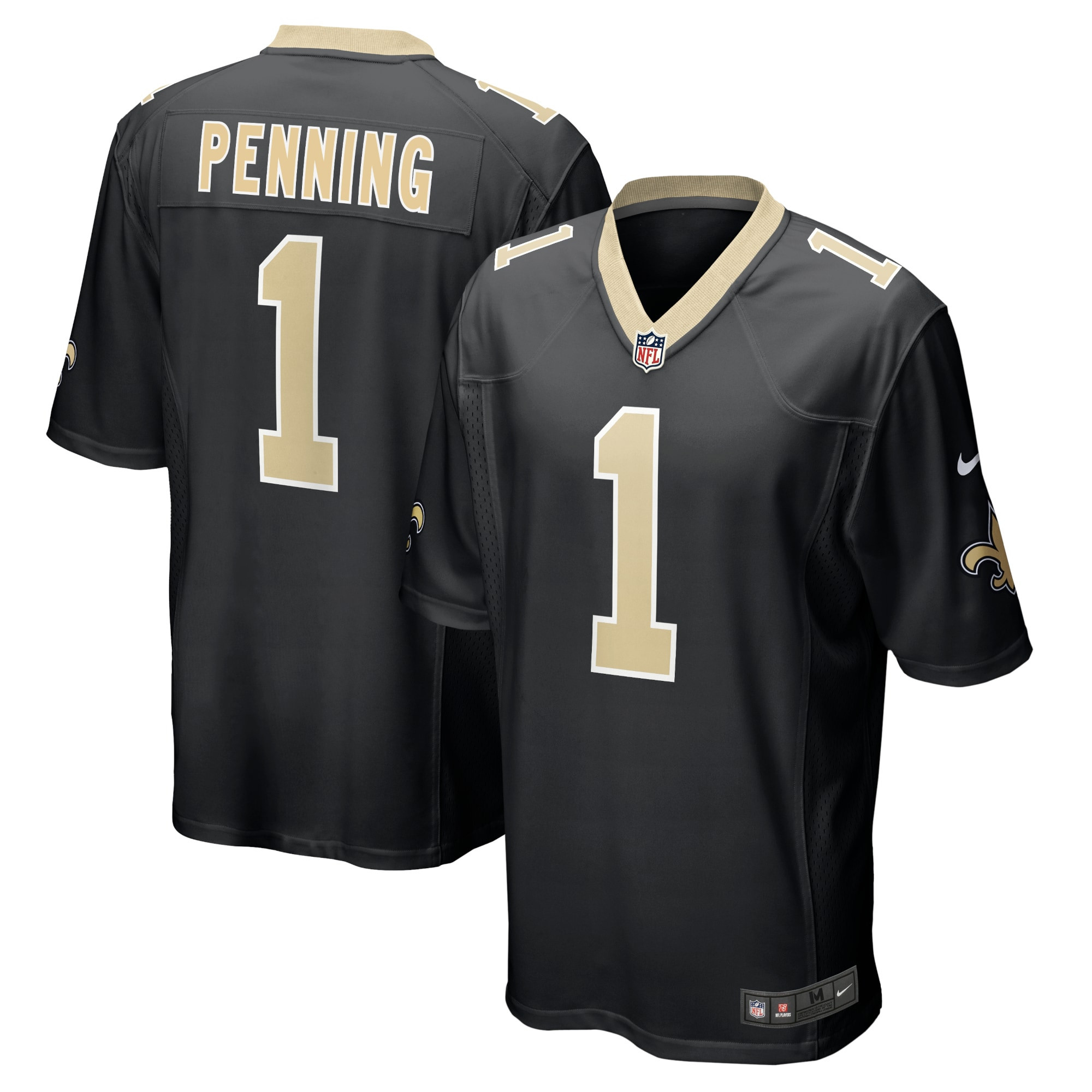 Trevor Penning New Orleans Saints 2022 NFL Draft First Round Pick Player Game Jersey – Black NFL