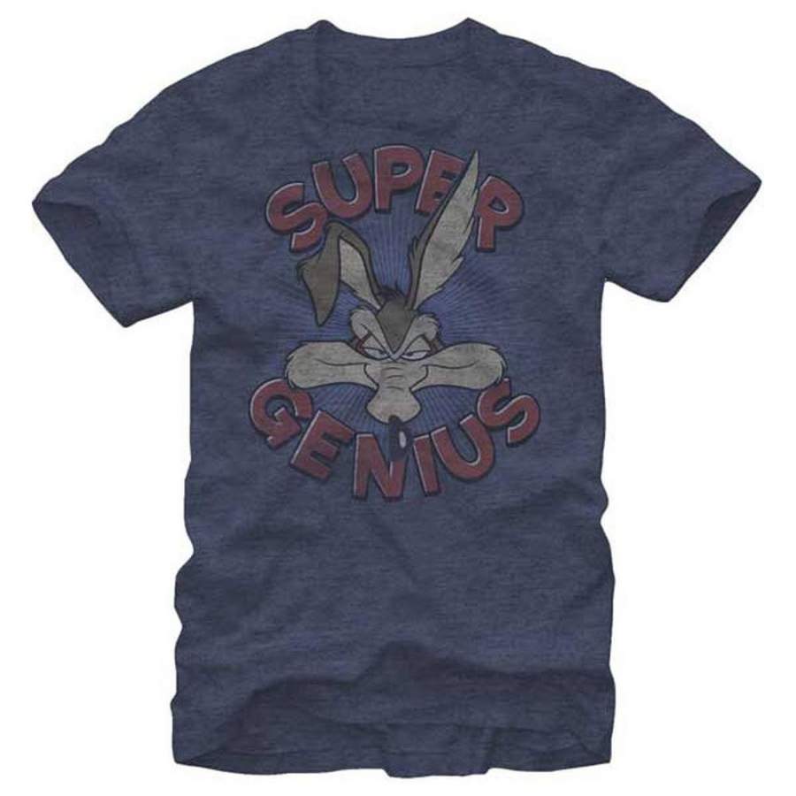 LOONEY TUNES Wiley E Coyote Super Genius BLUE Roadrunner T-Shirt ...