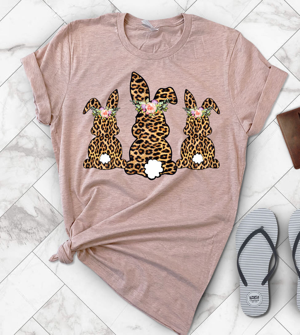 Easter Bunny Leopard Print – T-Shirt