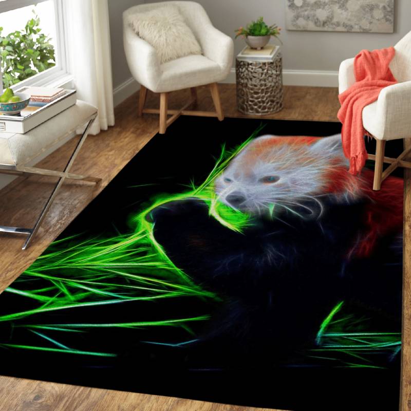 red Panda fractal  – Animals Area Rug Carpet