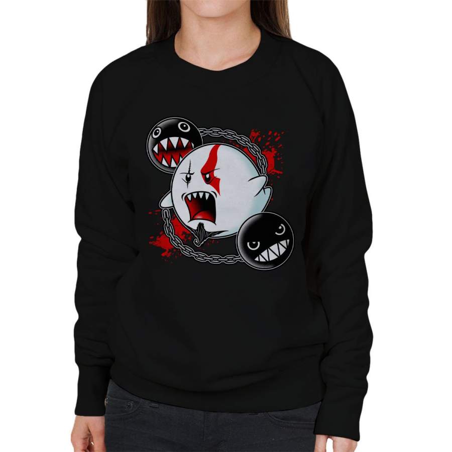 Ghost Of Sparta God Of War Mario Women’s Sweatshirt