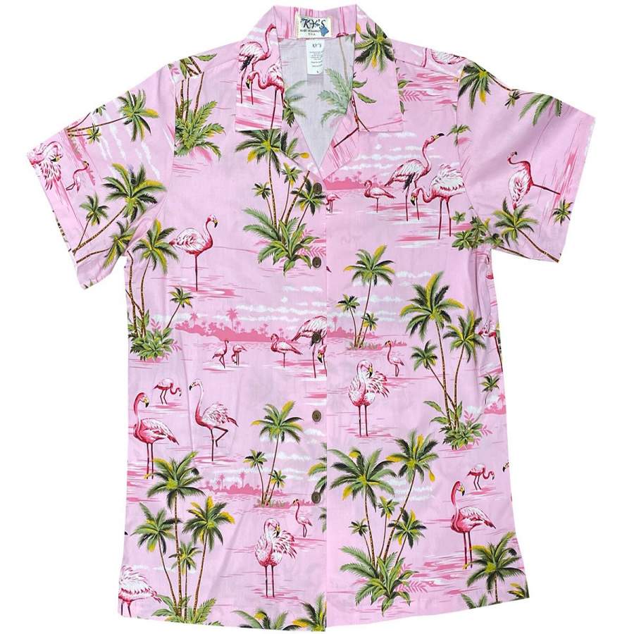 Flamingo Island Pink Hawaii Shirt Ha48370