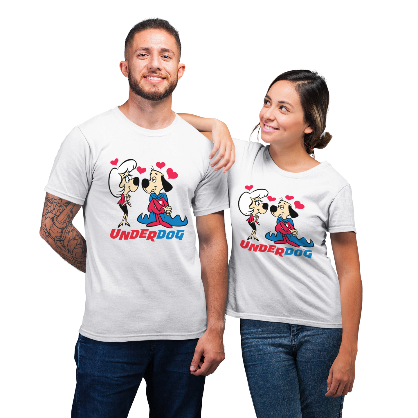 Underdog & Polly In Love For Couple Love Matching T-Shirt – Sothwarm