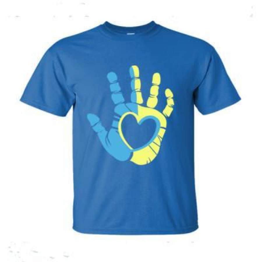 AGR Down Syndrome Awareness Hand – Ultra-Cotton T-Shirt