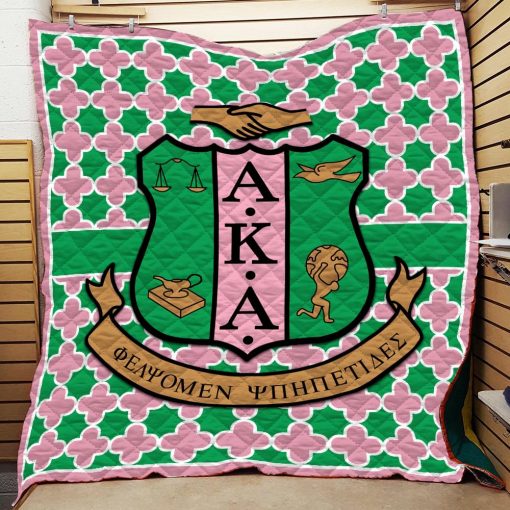 Alpha Kappa Alpha Quilt All Over Printed