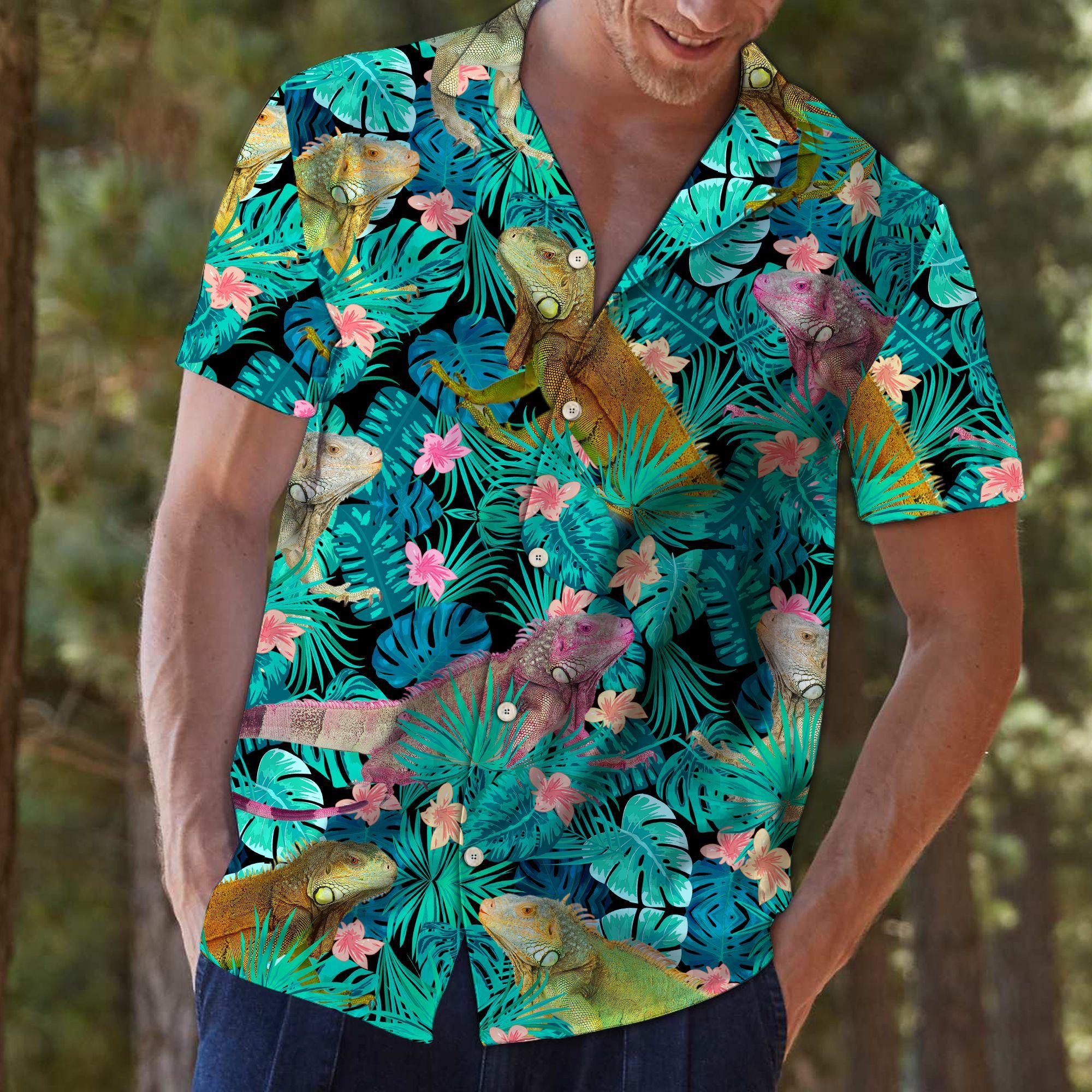 Iguanas Tropical Hawaii Shirt For Hawaii Aloha Ha11459