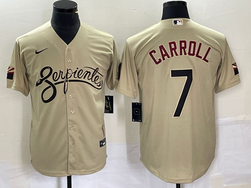 Arizona Diamondbacks #7 Corbin Carroll 2021 Gold City Connect Jersey