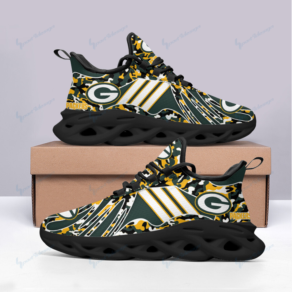 Green Bay Packers Yezy Running Sneakers Bb323