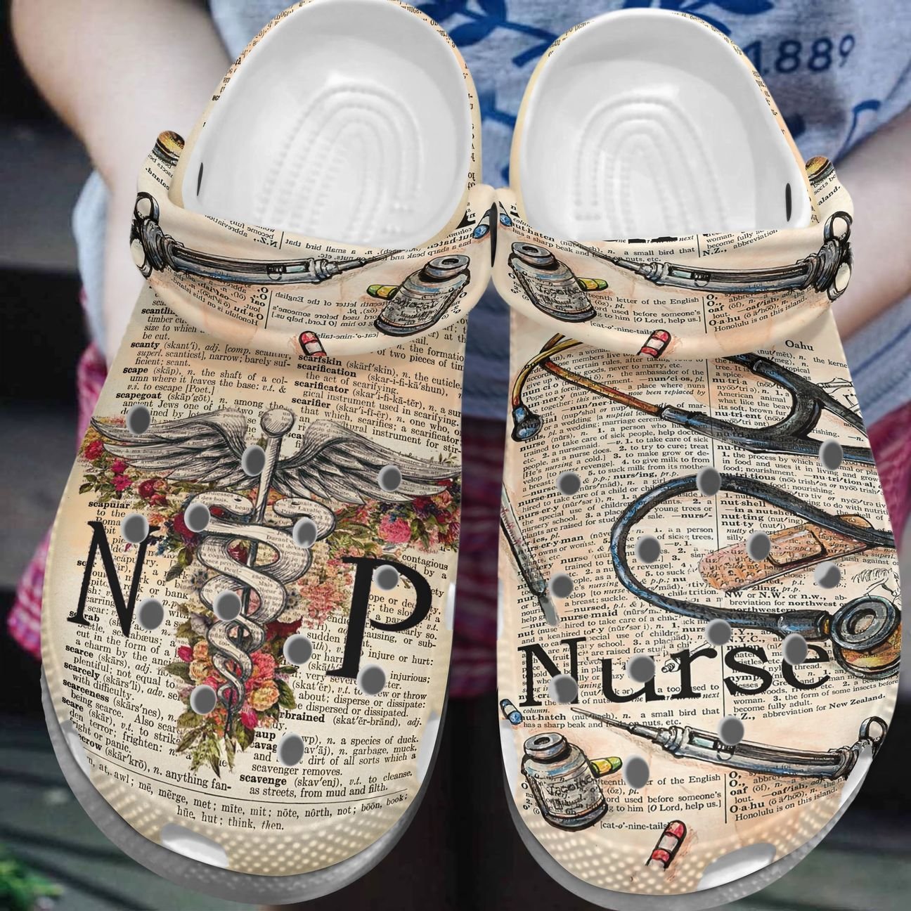 Nurse Personalize Clog, Custom Name, Text, Fashion Style For Women, Men, Kid, Print 3D I’M A Nurse