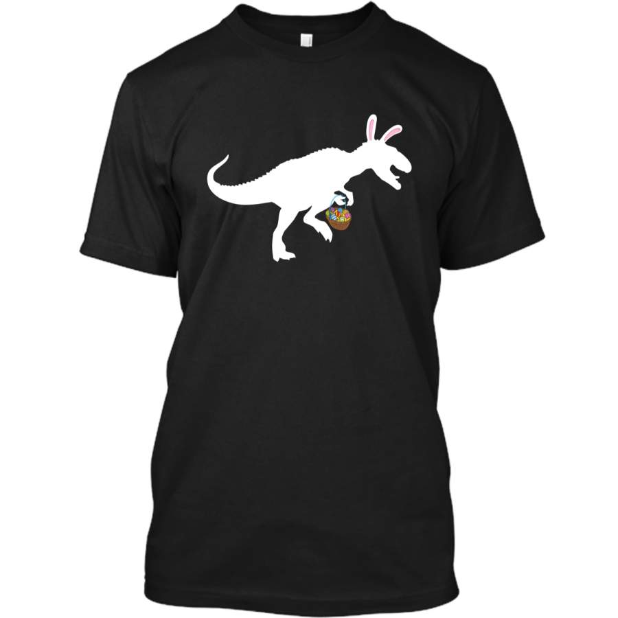 Easter Bunny Dinosaur Funny Easter T-Shirt Kids Boy Girl Egg1 Custom Ultra Cotton