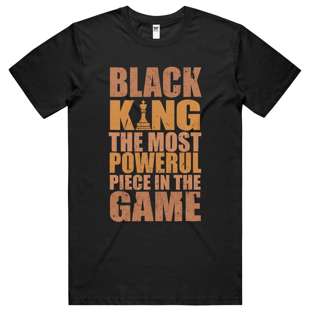 Black History Month Black King Melanin Men T Shirts