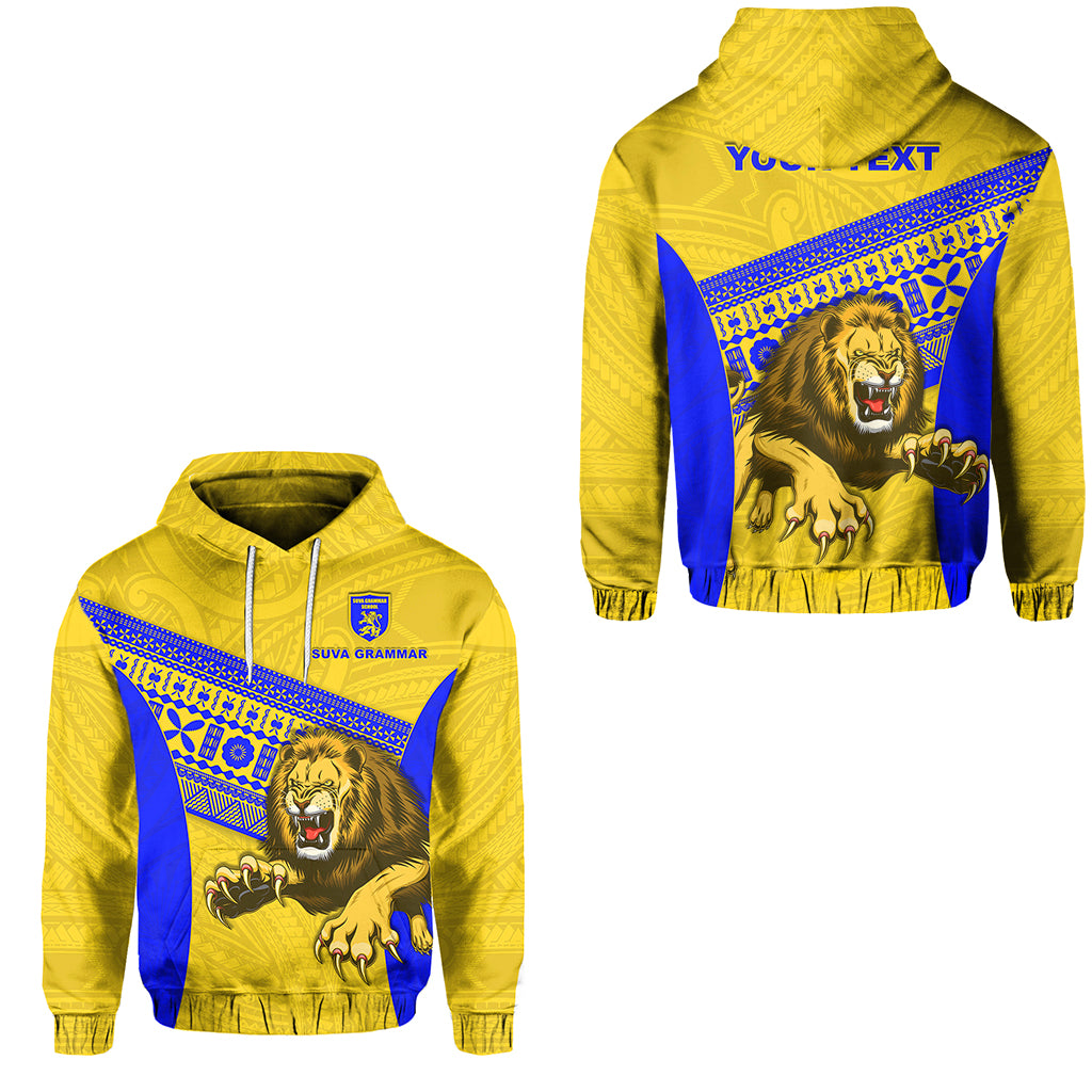 (Custom Personalised) Suva Grammar Fashion Hoodie Fiji School Version Lion Gold Lt13