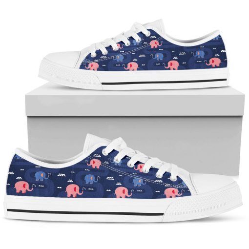 Peace And Love Elephant Low Top Shoes