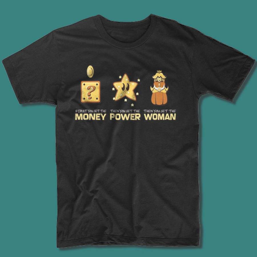 Super Mario Bros Money Power Woman Men’S T Shirt