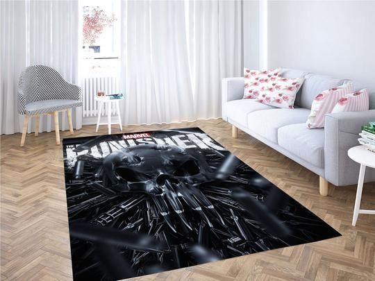 Punisher Area Rug Carpet Floor Decor 3010192 For Living Room Bedroom Home - Punisher Home Decor