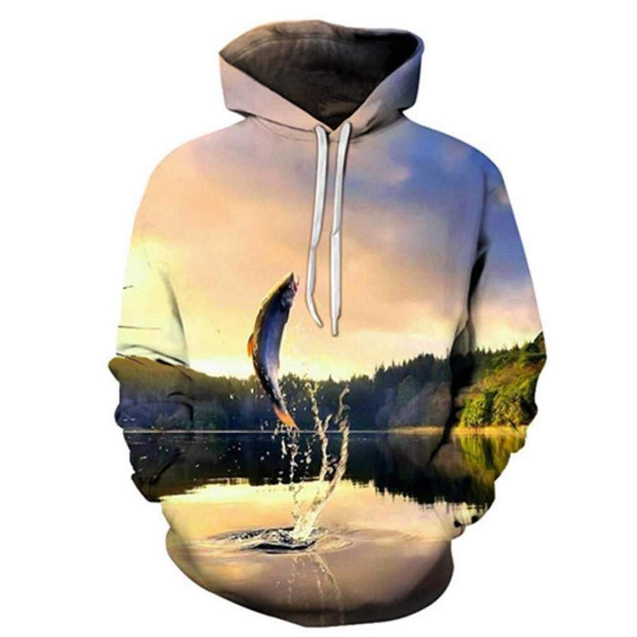 3D FISHING BASS HOODIES HC3409