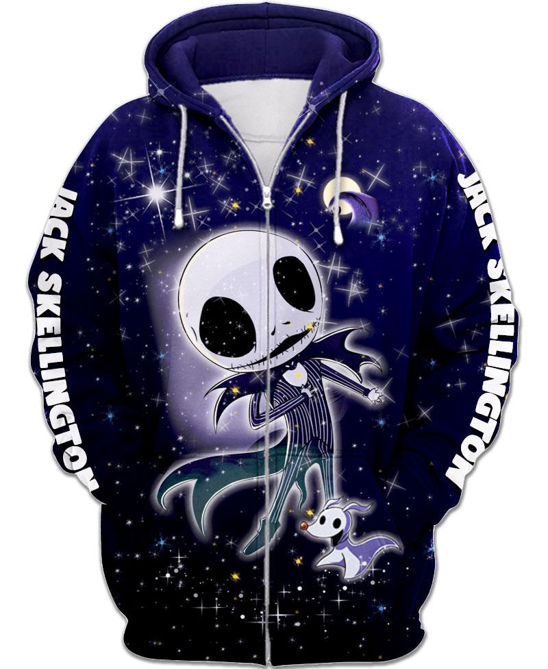 Jack Skellington Zip-Up Hoodie