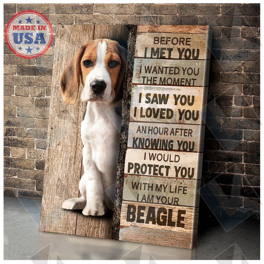 BEAGLE – CANVAS PROTECT | Framed, Best Gift, Pet Lover, Housewarming, Wall Art Print, Home Decor